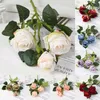 Simulation Hortensias Rouge Blanc Rose Artificielle Fleur De Soie Maison Fleurs Décoratives DIY Fête De Mariage Fleur Décor T9I001748