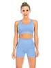 Mulheres de alta qualidade 2 peças set sportwear cintura alta fitngym running sportswear treino roupas esportivas shorts e sutiã x0629