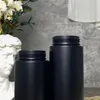 Matte Black Travel Soap Bottle Plastic Foam Bottles Mini Foaming Pump Dispenser for Cleaning Cosmetics Packaging 60ML