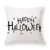 Fodere per cuscini decorativi bianchi 12 stili per cuscini natalizi di Halloween 45 * 45 cm regalo per la casa divano appoggiato tatuaggio federa in pile cuscino tessile senza interno