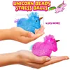 Unicorn Oyuncaklar Dekompresyon Oyuncak Topları Çocuklar Için Gençler Ve Yetişkin Stres Rölyef Anti-Anksiyete Su Boncuk Dolu Sıkma Oyuncak Hediye Tiktok FY3202