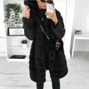 Moda mujer Faux Fur Oyercoat prendas de vestir chaqueta de lana mujer abrigo cálido Color sólido cárdigan de invierno señoras gruesas 211220