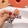 Novo Coreano Doce Menina Princesa Flor Tecido Bow Corda Cabelo Da Moda Crianças Bonito Fio Bow Borracha De Borracha Acessórios De Cabelo