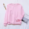 Jocoo Jolee Autumn Loose Fleece Sweatshirts for Women Casual Long Sleeve O Neck Thick Hoodies Vintage Korean Harajuku Tops 220314