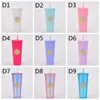 Tumbler Studded Cup Diamant Radiant Goddess Halm Mugg Dubbelskikt Durian Cups Kaffe Sommar Kall Muggar 710ml / 24oz Yfax3112