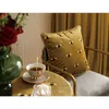 DUNXDECO Cushion Cover Decorative Pillow Case European Luxury Art Gold Yellow Bee Print Velvet Soft Coussin Sofa Chair Cushion 210315