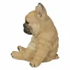 Sleepy French Bulldog Puppy Statue Resina Prato Scultura Super Cute Garden Yard Decor MUMR999 210727