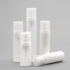 Garrafas de armazenamento Frascos 30 pçs 15ml 30ml 50ml Vazio transparente fosco Airless Bomba de spray de viagem Mini recipientes Frasco dispensador branco 1885