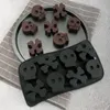 Bolo de Halloween Silicone Mold Bat Abóbora em forma de DIY Cozimento Molde Alimento Grau Chocolate Biscoitos Moldes Festival Bolos Ferramentas BH5337 TYJ