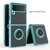 360 volledige vinger ringhouder hoesjes voor Z Flip 3 ZFlip4 Flip3 5G z fold 3 4 Vouwen Luxe Huidgevoel Mat Hard Plastic PC Zacht TPU 9482399