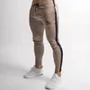 Erkek Joggers Rahat Pantolon Fitness Erkekler Spor Eşofman Dipleri Skinny Sweatpants Pantolon Siyah Spor Salonları Jogger Patchwork Track Pantolon