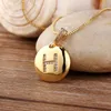 Pendant Necklaces Top Quality Women Girls Initial Letter Necklace Gold Color 26 Letters Charm Pendants Copper Jewelry Gift