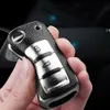 TPU Leather Car Key Cover pour VW Golf 6 Polo Passat Seat Ibiza Leon Skoda Octavia Fabia 3 boutons pliants à distance FOB1284305