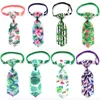 Vêtements pour chiens 30 50 pcs Accessoires pour animaux de compagnie Bowtie Plante tropicale Fleur Summer Bow Tie Taille réglable Cravate225M