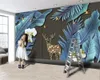 3d sovrum tapeter europeisk stil stora löv 3d tapet hem inredning vardagsrum sovrum valläckande hd väggmålning tapet