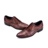 Abito formale scarpe da uomo in vera pelle vintage retrò personalizzato fatto a mano ufficio moda stringate festa di nozze scarpe oxford B100