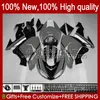 Кузов для Kawasaki Ninja ZX1000CC ZX 10R 10 R 1000 CC 2006 2007 Body 14no.115 1000CC ZX1000C 2006-2007 ZX-10R ZX1000 ZX10R 06 07 Комплект мотоциклов Глянцевый серый