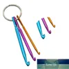 6pcs2set haczyka kluczy DIY MultiColour rzemieślnicze igły Mini aluminiowe szydełkowe haczyek Key Pierścień Factory