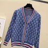 luxury clothes womens sweater for woman designer sweaters casual knit contrast color long-sleeved autumn fashion classic women jumper 21ss