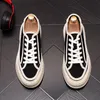 Spring Autumn Lace Up Leather Men's Shoes Round Toe Designer Fashion White Breattable Comant Coman Male Outdoor Walking Sneakers X226