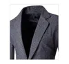 Costumes masculins blazers blazer veste herringbone sport manteau sport smart formel dîner coton slim ajustement un bouton botton revers décontracté café