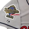 Cousu personnalisé Dave Winfield 1995 World Series Grey Road Jersey ajouter le nom du maillot de baseball