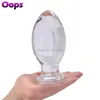 NXY Anaal Toys Glas Dildo Butt Plug Seksspeeltjes Voor Mens Prostaat Massage Anus Masturbatie Stimuleren Smeer Bread Orgasm Gay Product 1125