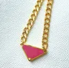 Collier pendentif lettre triangle pour femme, grande marque, chaîne de clavicule, tempérament sauvage, haute qualité, livraison rapide, 273T, 2021