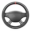 Steering Wheel Covers Carbon Fiber Suede Car Cover For - W164 M-Class ML350 ML500 2005 2006 X164 GL-Class GL450 2006-2009