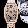 TWF V2 Casablanca 8880 Paved Daimonds Dial A21J Automatic Mens Watch 18K Rose Gold Stainless Steel Bracelet Super Edition Bling Jewelry Watches Hello_Watch F04b2