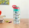 Sublimation Blanks Kids Tumbler Baby Bottle Sippy Cups 12 OZ White Water Bottle with Straw and Portable Lid 5 Color fy4309