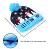 LED Acenda Chapéu Beanie Knit Colorido Luzes Xmas Unisex Winter Snow Cap