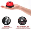 Pet Cat Dog Trainer Bell Equipment Toy Training Potty Communication Pet Ring Device Metal Bells Button Clicker Non-Skid Rubber Base YL0275