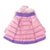 Kalte Winter Mädchen Jacken Dicke Baumwolle Mäntel Koreanische Mode Kinder Oberbekleidung Mädchen Mäntel Mittellange Mit Kapuze Parkas Für Teen Mädchen h0909