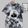 Anime T-shirt Jujutsu Kaisen Satoru Gojo Short Sleeve O-neck Casual Tie Dye Uniex Cloths Y0809