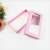 Gift Wrap 21*11*3.5CM Large Black White Cover Paper Packing Box With Plastic Pvc Window Wig Wallet Tie Packaging Carton