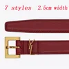 Luxurys des ceintures féminines Designers Belt Men and Women Fashion Leisure Gold Silver Buckle High Quality Wilking 7 Styles Très bon 245Z