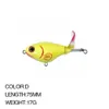 프로펠러 하드 미끼 부드러운 회전 꼬리 후크 3D 눈 Plastice 2 세그먼트 Topwater베이스 Whopper Popper Fishing Lure