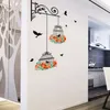 Fleur coloré oiseaux oiseaux volants autocollant mural créatif maison décoration salon décalcomanie papier peint chambre pépinière fenêtre