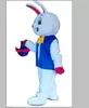 Costume adulto sveglio del partito del vestito operato dal costume della mascotte del coniglio del coniglietto di pasqua di BCartoon di vendita della fabbrica