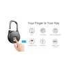 Bloqueio Bluetooth portátil Bluetooth Smart Cadlock Keyprint Fingerprint Facturas Anti-roubo Cadeado de Porta de Segurança para Saco Gaveta Mala Y200407