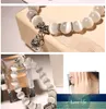 Bracelets Cristal Mode Femmes Bracelet Vintage Bracelet en acier inoxydable Vintage Bracelet pour femmes