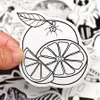 50 stks zwart en wit VSCO Stickers Cartoon Coole Simplicity Leuke Anime Sticker Waterdicht DIY Laptop Bagage Gitaar Bike Auto Decals