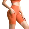 Calças de yoga calças curtas calções de melodia para bolsos leggings esportivos levanta nádegas mulher corredores para senhoras