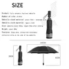 Automatic Reverse Folding Business With Reflective Strips Umbrellas Rain For Men Women Windproof Male Parasol