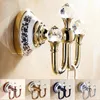 Crystal Robe Hookclothes Hook Brass Chrome Finishelegant Hardware Hardware Robathroom Accessories 6306 T200717