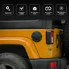 Zakończ zbiornika paliwa czarnego samochodu do Jeep Wrangler JK 2007-2017 Auto zewnętrzne akcesoria 235V