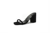 Yaz Bayan Yüksek Topuklu Sandalet 2021 Yeni Şeffaf Büyük Kalın Topuk Bayan Terlik Moda Rahat Bayan Ayakkabı Platformu