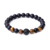 Micro Pave Cz Disco Ball Bead Black stone Bracelet Women Men Yoga hand string Jewelry Friendship gift