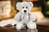 35см милый медвежьи кукольные плюшевые фаршированные игрушки красочная животная галстук обнимайте детские подарки на день рождения подушка подушка плюшево -гостиная гостиная Bedroo3143